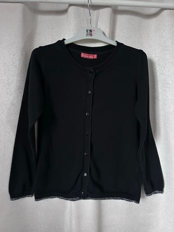 Gilet noir bords argenté 8 ans Tissaia 