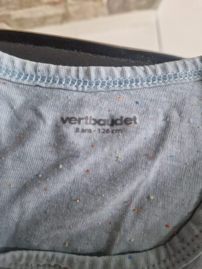 1 t shirt sans manche bleu nuancé marque vertbaudet 8 ans 126 cm - photo numéro 2