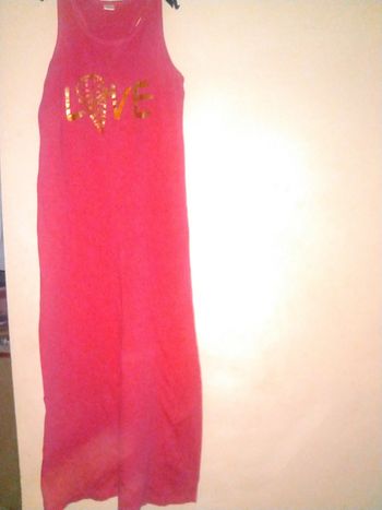 Robe rose longue