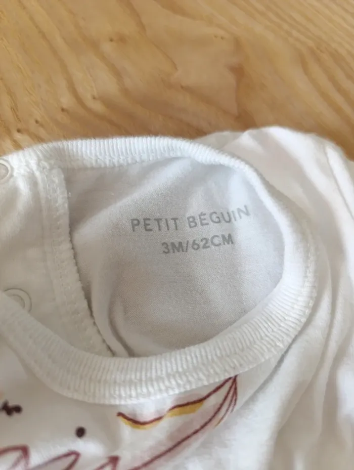 T-shirt fille taille 3 mois - photo numéro 3