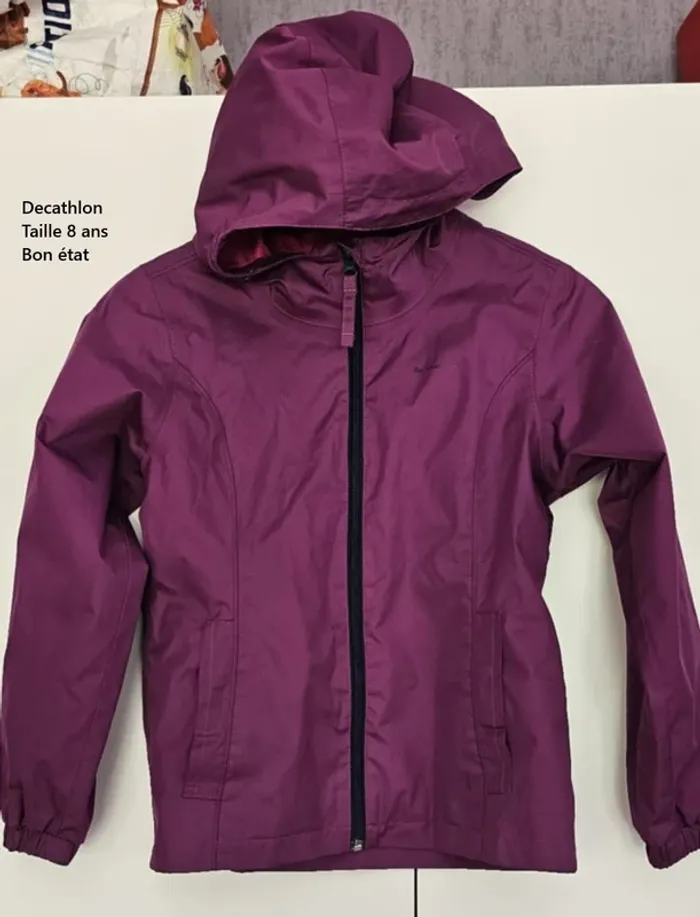 Veste imperméable veste de pluie fille 8 ans