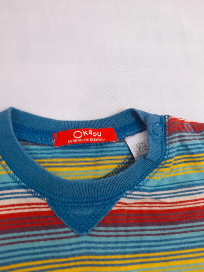 Tee shirt manches longues  okaou, 9 mois - photo numéro 2