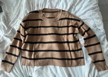 pull marinière marron