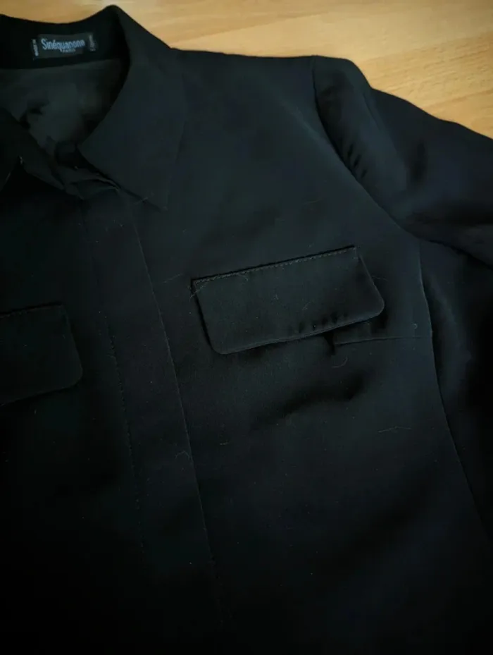 Chemise épaisse noire made in france - photo numéro 3