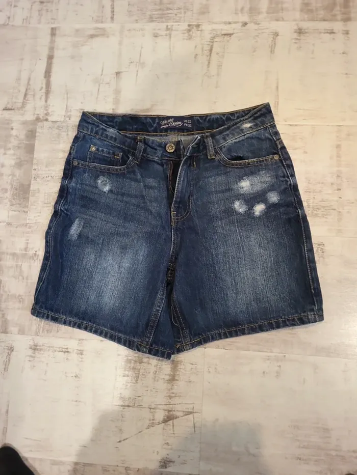 Short en jeans femme