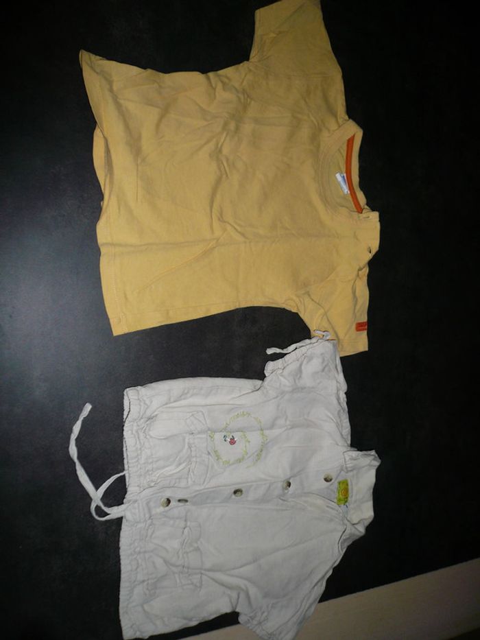 chemisette et Tee shirt mixte 18 mois