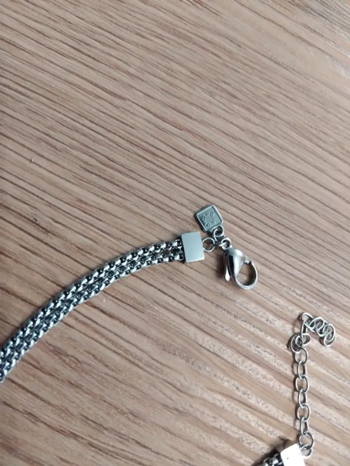 Bracelet argenté et diamant - photo numéro 2