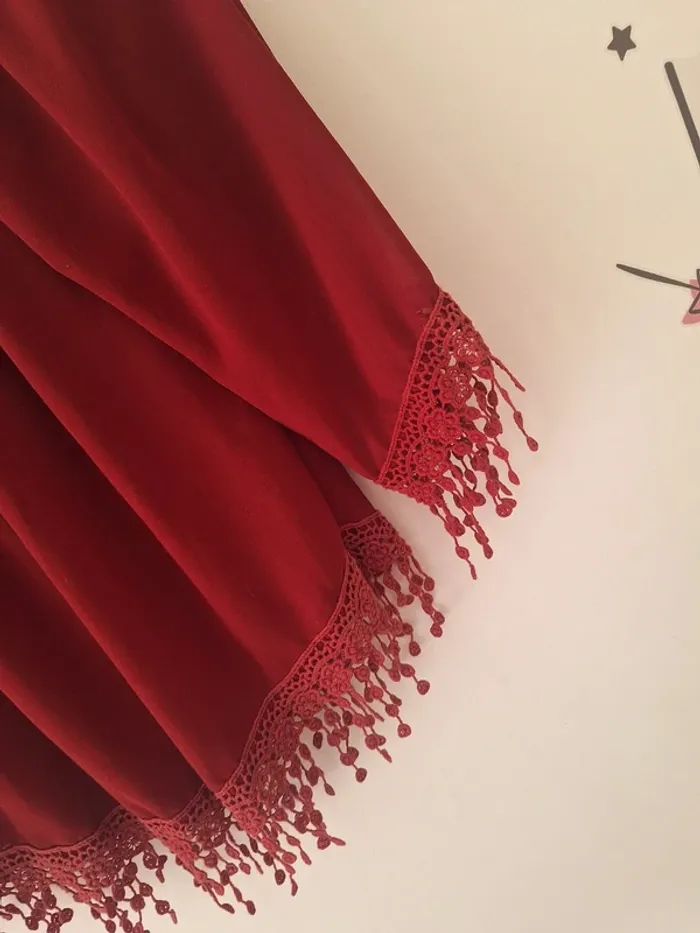 Blouse bordeaux - photo numéro 2