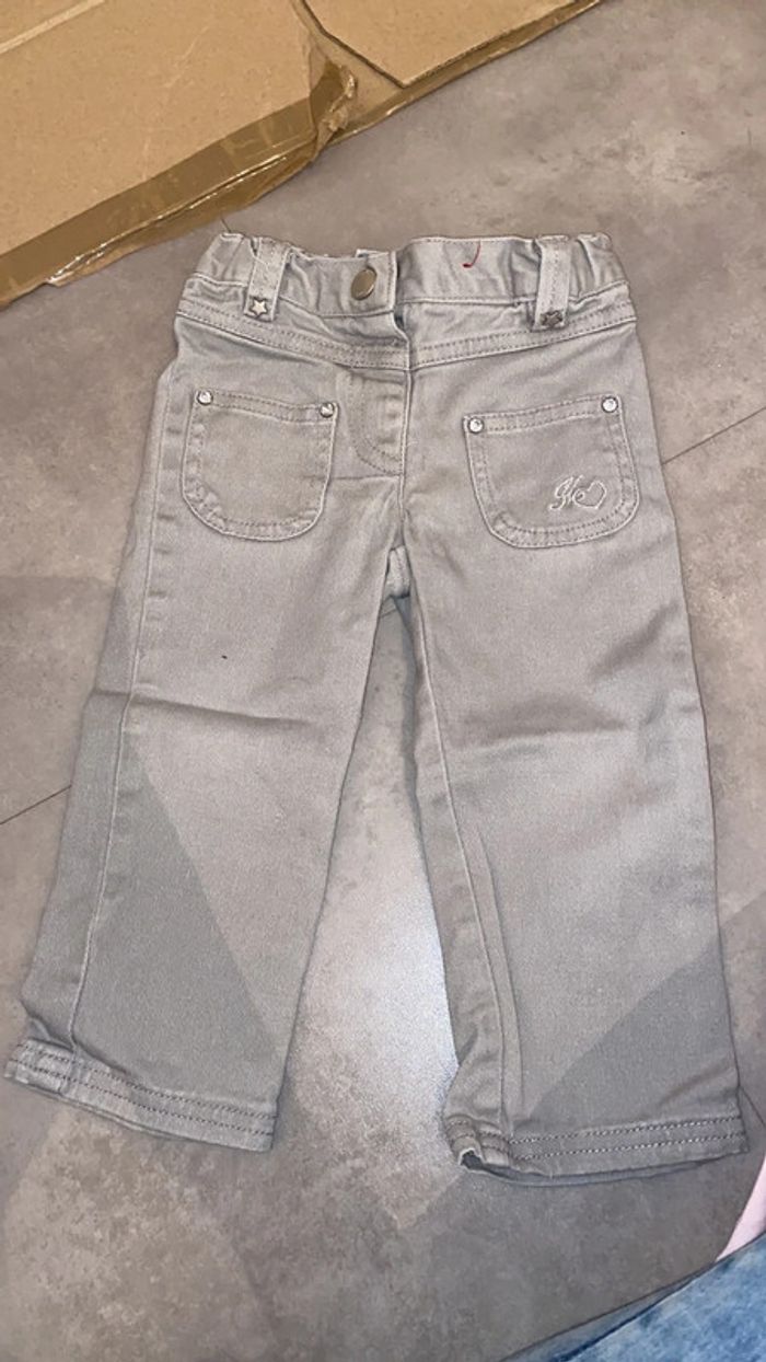 Jean gris bébé fille