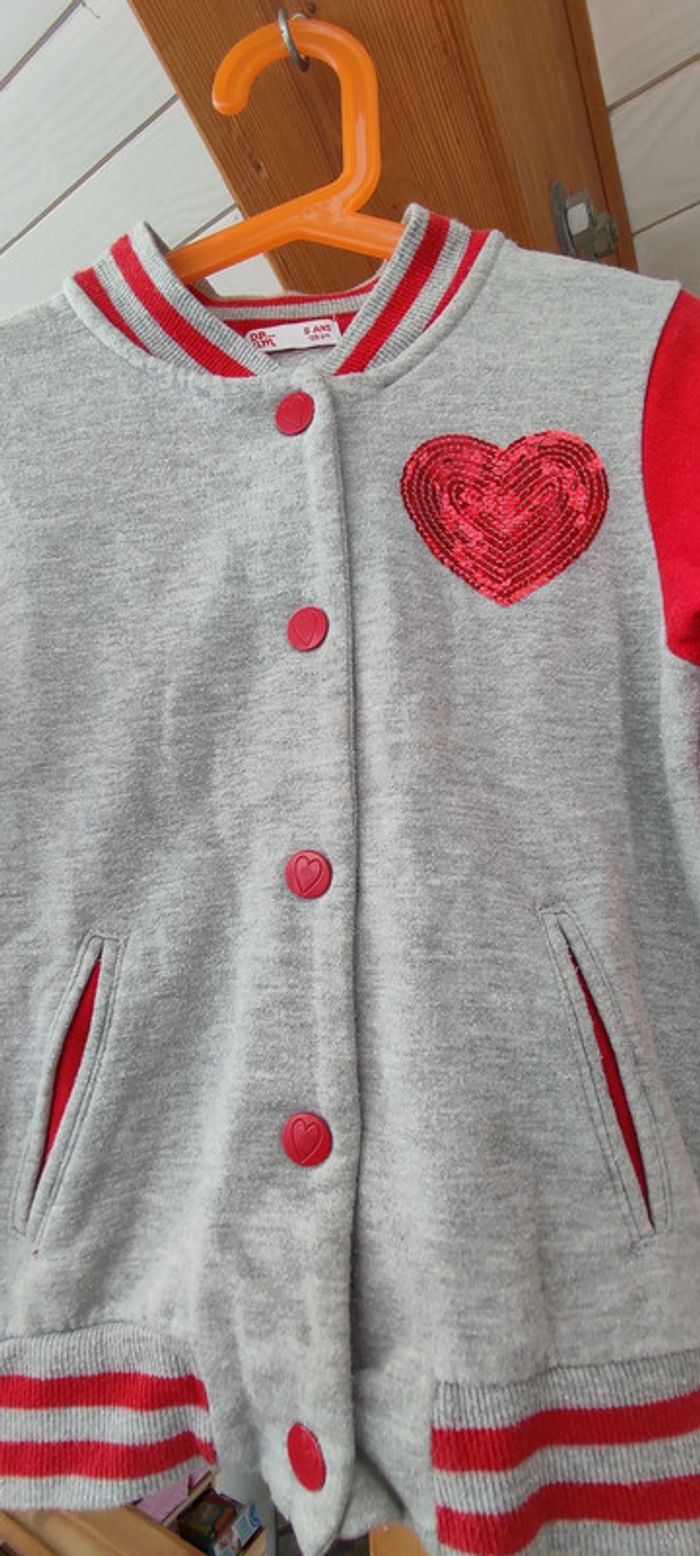 Veste DPAM taille 8 ans coeur - photo numéro 5