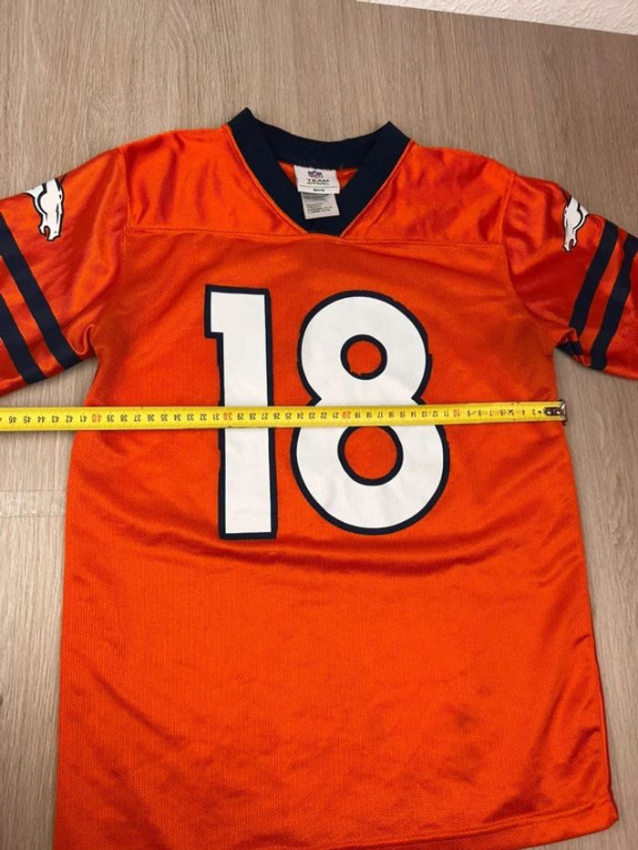Maillot NFL Denver Broncos Peyton Manning #18 Orange Vintage Y2K - Taille Enfant L (10-12) - photo numéro 10