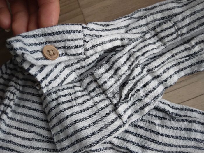 🌸Chemise lin blanche et bleu 12ans a 3€🌸 - photo numéro 3