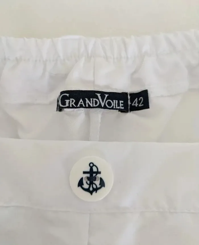 Short d'été blanc - Grand Voile - taille 42 - photo numéro 3