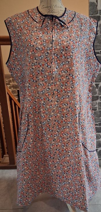Robe tablier grande taille vintage