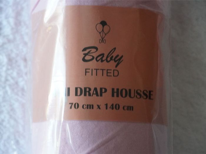 Drap housse rose Baby Fitted neuf Dimension 70 x 140 cm - photo numéro 2
