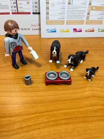 Playmobil 5214 chiens bouviers City Life