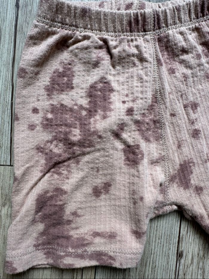 Short legging tie and dye marron 3/4 ans fille Zara - photo numéro 2