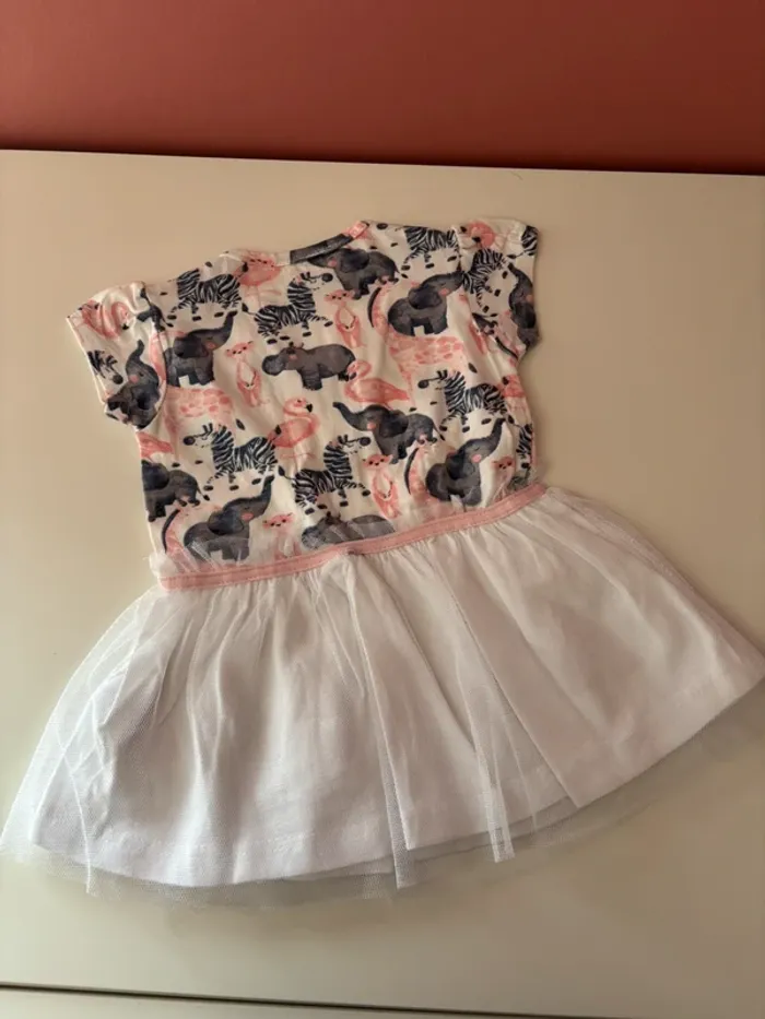 Robe motifs animaux tulle 9M - photo numéro 6