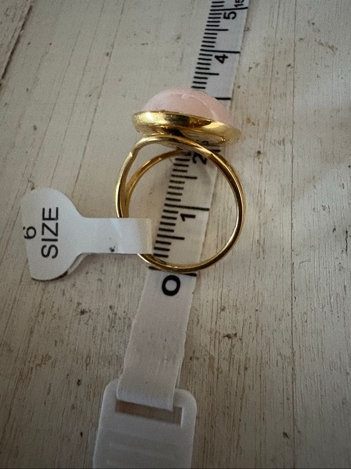 Bague dorée et rose T6 - photo numéro 6