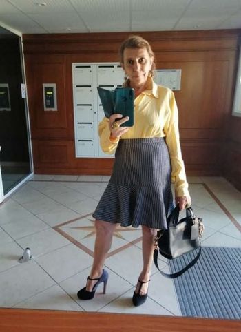 Jupe chic volant coton C&A Neuve