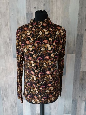 T-shirt manches longues fleurie 42