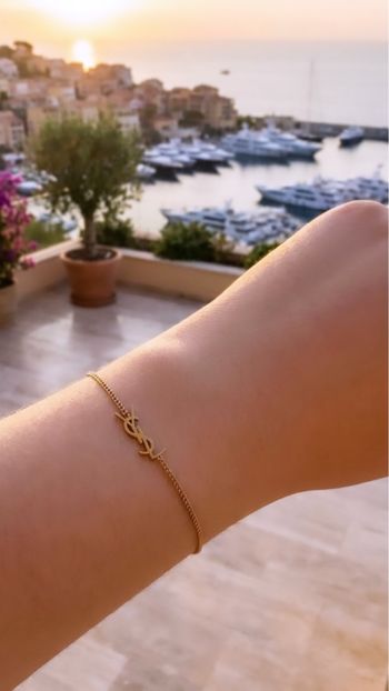Bracelet acier inoxydable ysl 