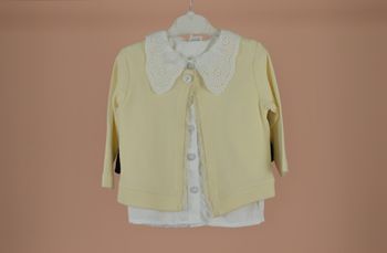 Tenue Cérémonie Fille 3 Ans – Ensemble Chic 3 Pièces Jupe à Strass & Dentelle