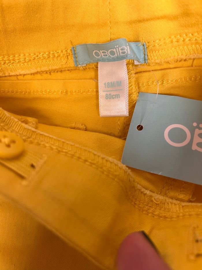 Jean jaune Obaïbi 18 mois