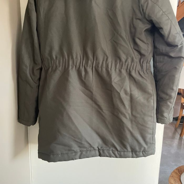 Parka kaki à capuche fausse fourrure Only Taille M doublure matelassée hiver chaud V049 - photo numéro 6