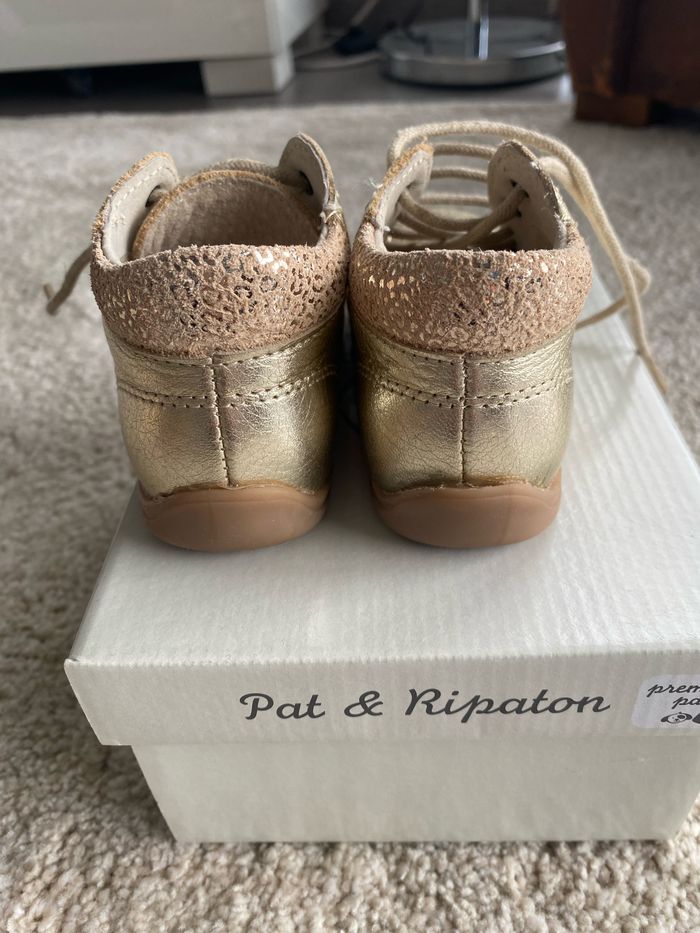 Chaussures cuir dorées - photo numéro 3