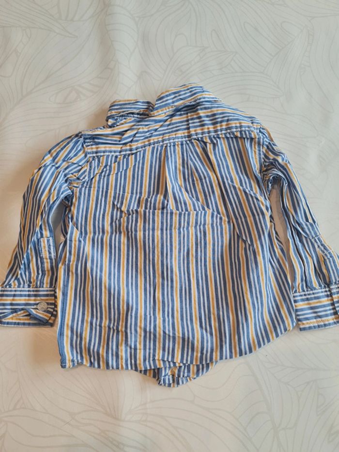 Chemise garçon rayée tape à l'œil taille 2 ans 24 mois - photo numéro 2