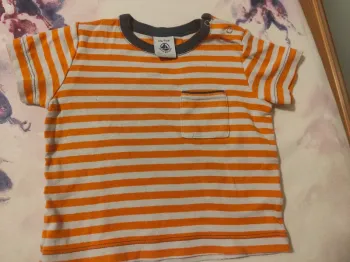 T-shirt Petit Bateau 12 mois rayé