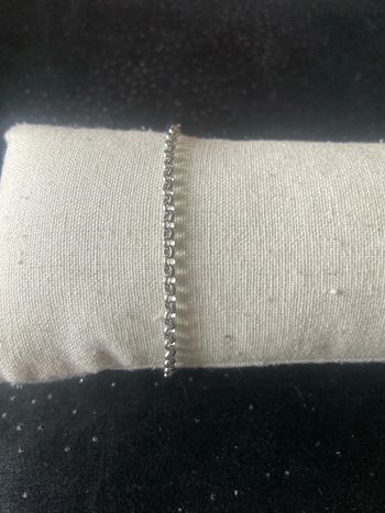 bracelet argenté fantaisie inoxydable