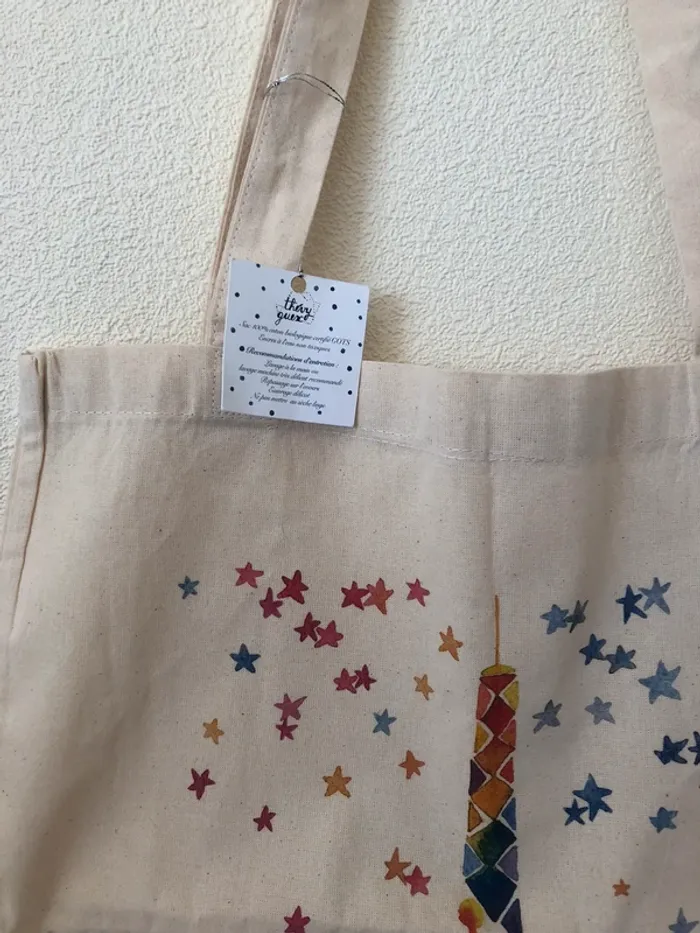 Tote bag en coton Paris Tour Eiffel - photo numéro 3