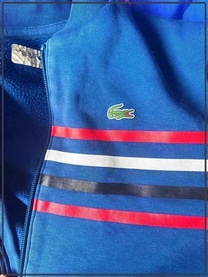Magnifique veste Lacoste 10ans garçon - photo numéro 3