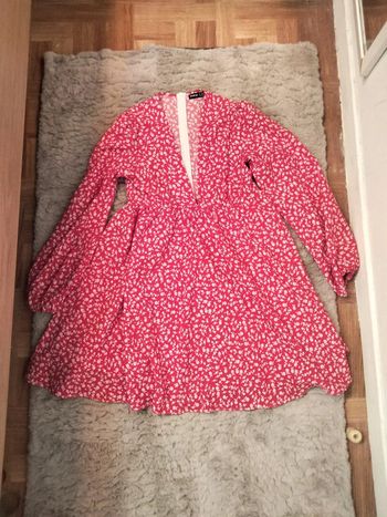 Robe rouge et blanche shein taille S