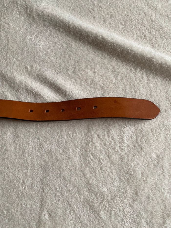 Ceinture Chevignon vintage en cuir marron taille 70 - photo numéro 9