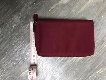 Porte feuilles bordeaux