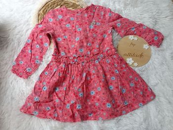 Robe sergent major 4 ans rose