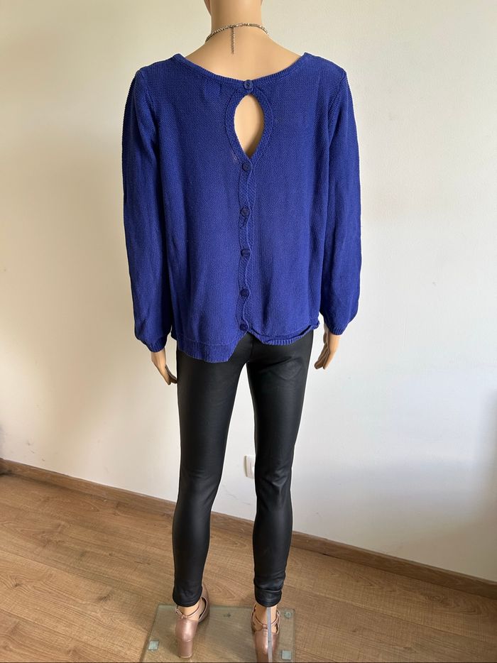 Pull bleu à manches longues Captain Tortue taille M TBE - photo numéro 6