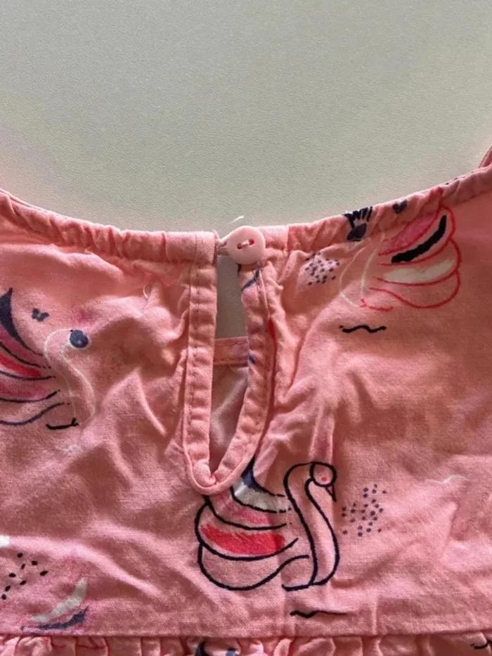 Robe rose saumon à cygnes – GÉMO – Fille 10 ans - photo numéro 6