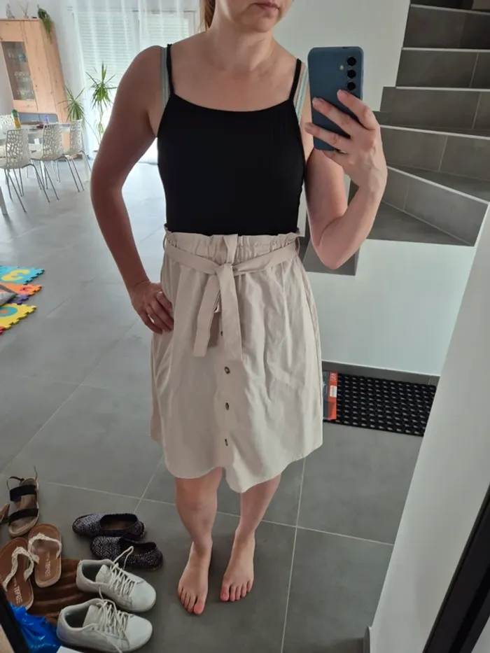 Robe beige et noire shein neuve - photo numéro 2
