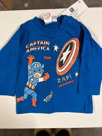tee shirt manche longue captain america