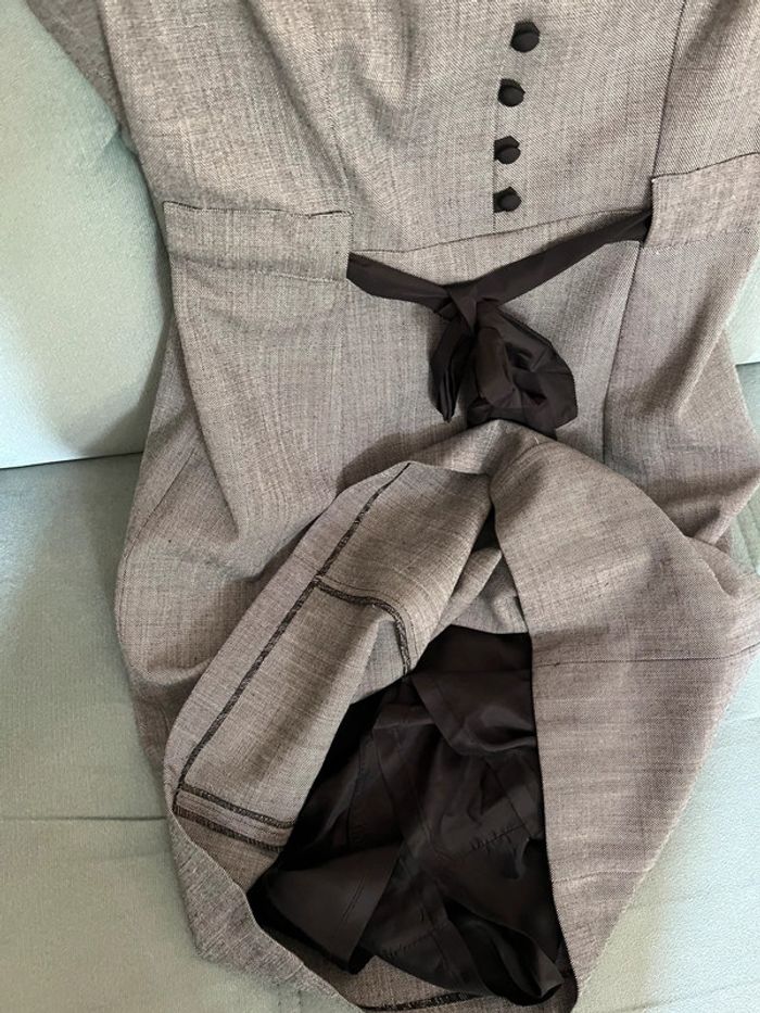 Robe d’été Grise Caroll - photo numéro 3