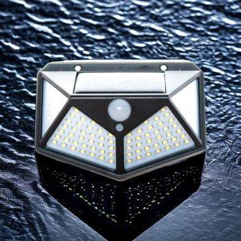 Lampe solaire 100 led a détecteur de mouvement