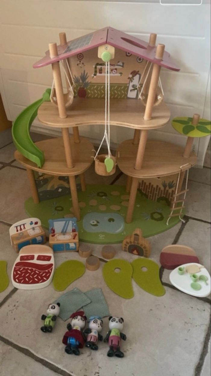 Maison panda Hape + potager + ruche