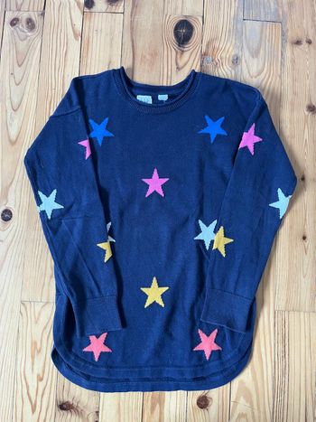 Robe pull marine étoiles Gap 6-7 ans