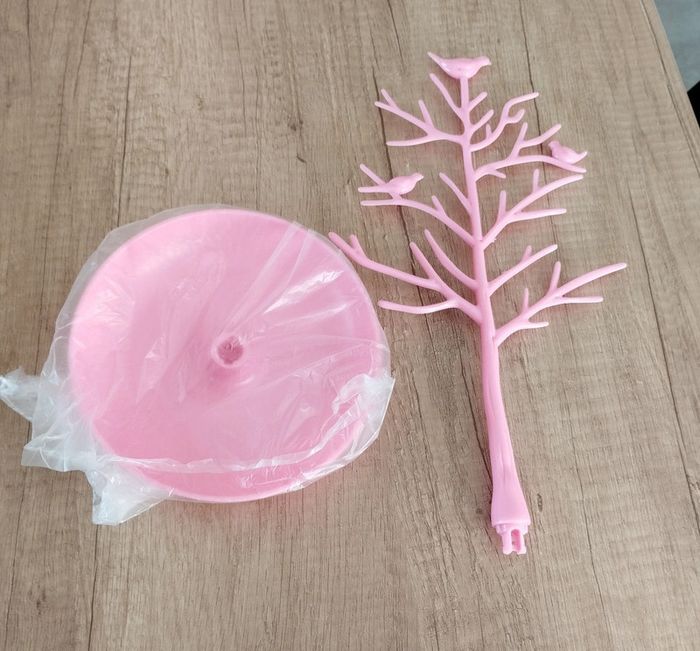 Présentoir support de bijoux rose - photo numéro 2