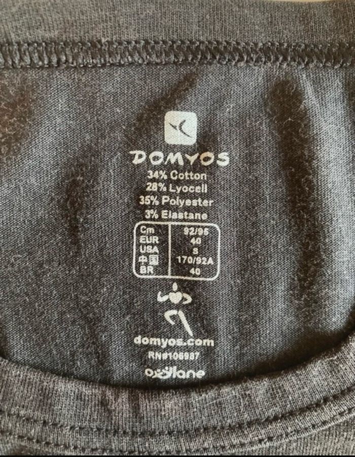 T-shirt sport manches courtes TRÈS BON ÉTAT pour femme taille 40 couleur noir - photo numéro 7