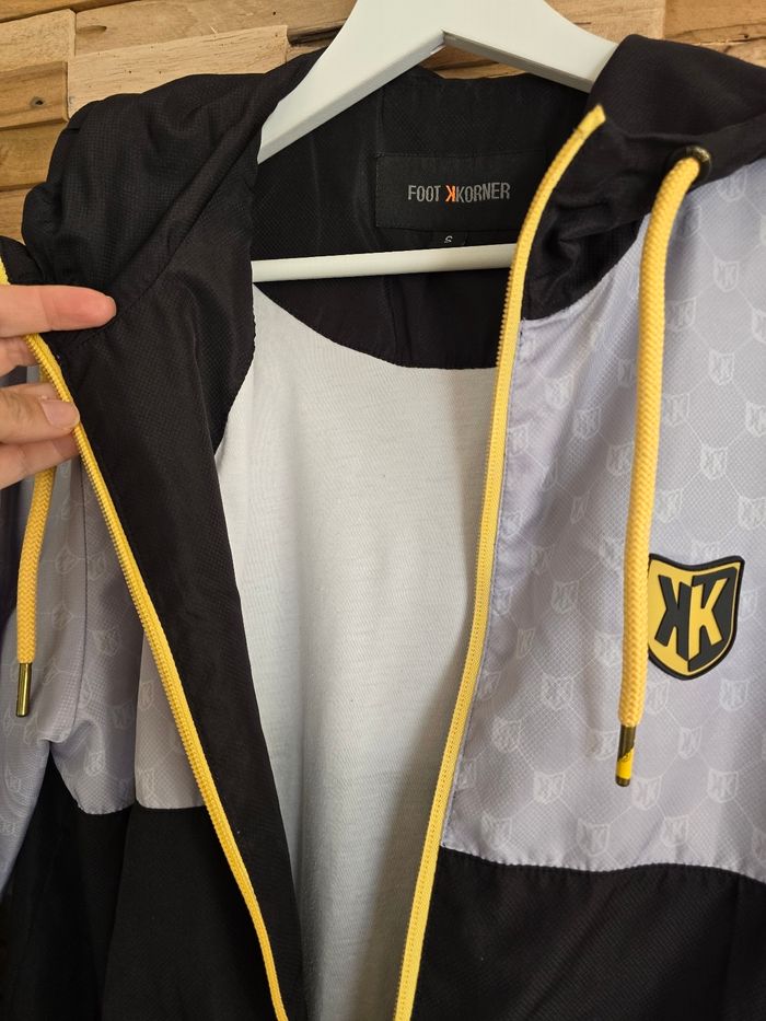 Veste de survêtement zippé à capuche homme taille S footkorner - photo numéro 5